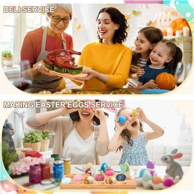 24 отверстия Возвратимый деревянный яичный тарелка для овощей