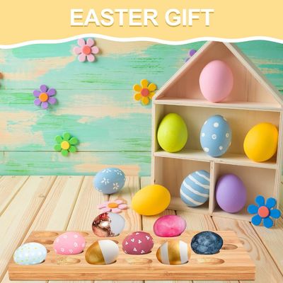 24 отверстия Возвратимый деревянный яичный тарелка для овощей