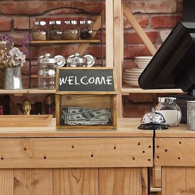 Игрушки Организатор многофункциональный бюллетень коробка с меткой и акриловым окном