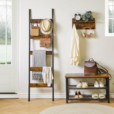 202405 Ванная одежда Лестницы для одеяла Стенная металлическая стойка с крюками и печатью сгорела