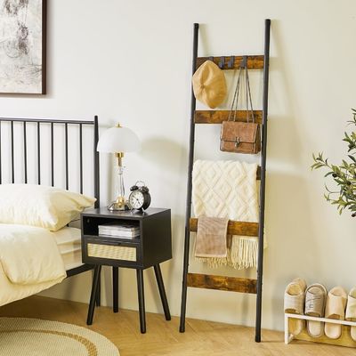 202405 Ванная одежда Лестницы для одеяла Стенная металлическая стойка с крюками и печатью сгорела