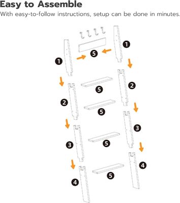 Общий размер 5-уровневый стенный наклонный раковина с печатным печатным и декоративным дизайном