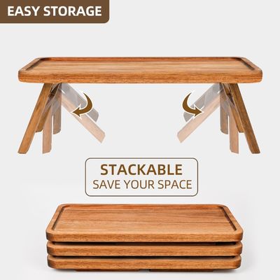 3 уровень деревянный пирожные вышка дисплейный стенд Акация дерево складной сервирующий поднос для части