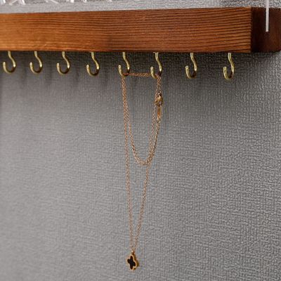 Функциональный дизайн деревянный плавучий пол акриловый сережки дисплей для индивидуального логотипа