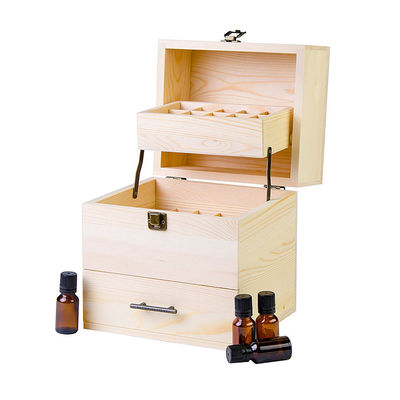 Практическая деревянная коробка для хранения эфирного масла с разделителями из экологически чистого дерева