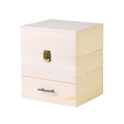 Практическая деревянная коробка для хранения эфирного масла с разделителями из экологически чистого дерева