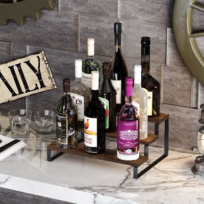 Функция деревянного стенда для дисплея сэкономить пространство 3 уровень Кухонный счетчик специйный столешничный организатор