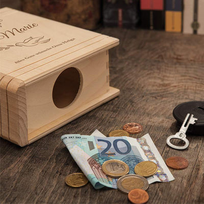 13.5 x 16.5 x 6.5 см Деревянные свадебные коробки с конкурентоспособными вариантами печати