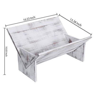 Деревянный журнал Книга Файлы Альбомы Дисплей Ретро-стиль Организатор Декорация настенной полки