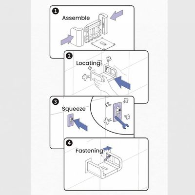 Дизайн на заказ Цвет и размер Современный MDF Древесина U-образный стиль для проектов на заказ