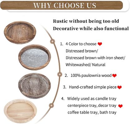 Деревянный посыльный по заказам Рустический круглый подставник для свечей Декор для пирожных инструментов и дизайна