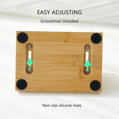 Функциональный дизайн Бамбуковый ноутбук Стол держатель с регулируемой док подходит для всех MacBook многофункциональный