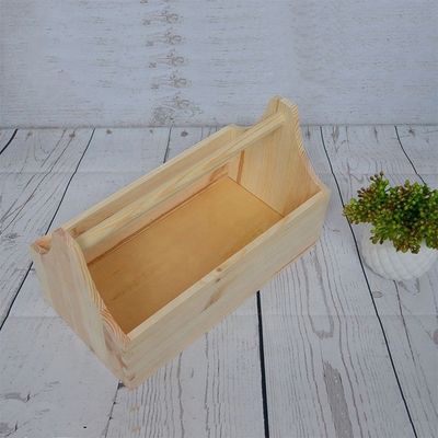 Приемлемый логотип на заказ и печать Лазерная гравировка Деревянный инструментальный ящик для хранения ремесел