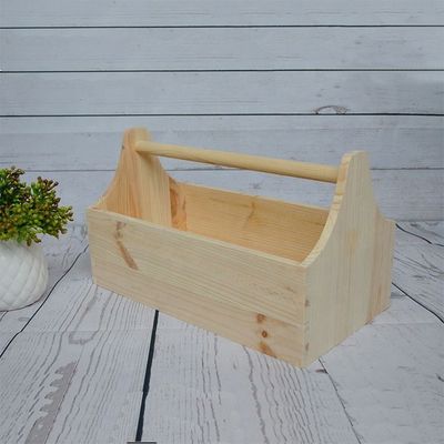 Приемлемый логотип на заказ и печать Лазерная гравировка Деревянный инструментальный ящик для хранения ремесел