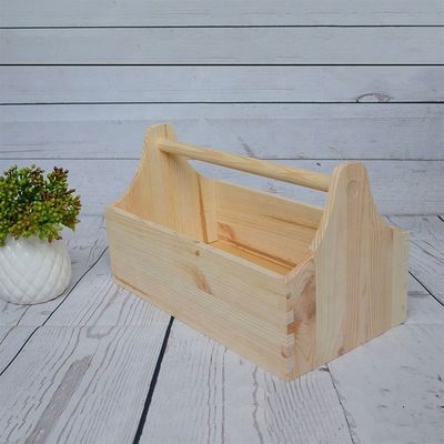 Приемлемый логотип на заказ и печать Лазерная гравировка Деревянный инструментальный ящик для хранения ремесел