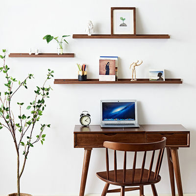 НЕТ Надувные деревянные полки из деревянного бука для настенного хранения и домашнего убранства