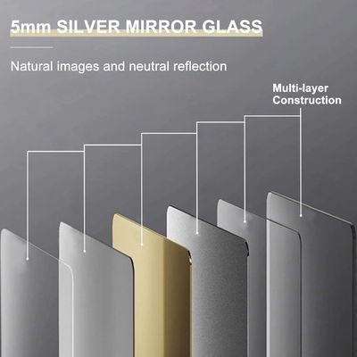 Деревянное стеклянное зеркало для ванной массивная деревянная рама деревянная ферма