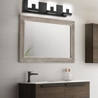 Деревянное стеклянное зеркало для ванной массивная деревянная рама деревянная ферма