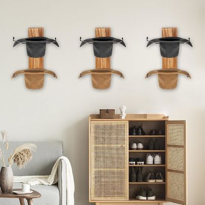 Функциональный дизайн многофункциональный стенный шкаф для хранения и шкафчик для шляп для бамбука