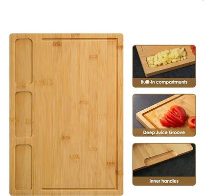 Популярный пользовательский бамбуковые режущие доски для кухни набор из 3 с соковой канавкой