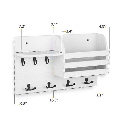 Двухуровневый стенный шкаф для хранения магнитный домашний висячий организатор с держателем ключей