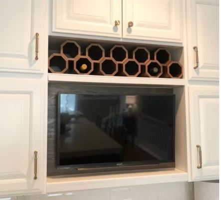 Высокое количество складываемый деревянный винный держатель для настраиваемых сделанных столешницы винной стойки