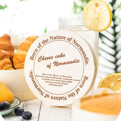 Коробка для пирожных из деревянной фанеры с биоразлагаемым составом для упаковки закусок