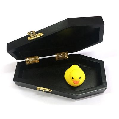 Неоконченный деревянный ящик с гробом для индивидуальной упаковки подарков и косметики