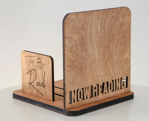 Настроенный логотип квадратная деревянная книжная полка для Дня матери Подарочная книга Хранение и организация