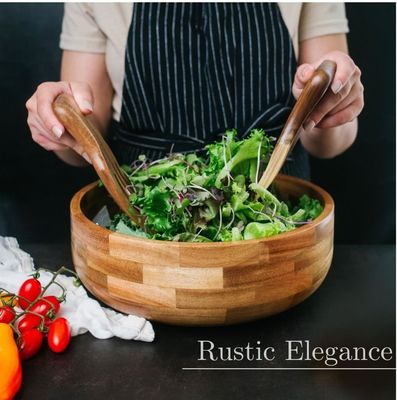 Завершите свой праздник Бамбуковый салат Кубок набор с приборами для подачи пищи и гарнитура банка