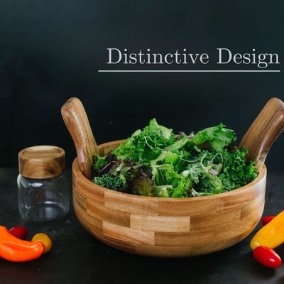 Завершите свой праздник Бамбуковый салат Кубок набор с приборами для подачи пищи и гарнитура банка