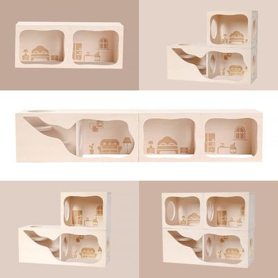 Деревянный дом для маленьких животных, который дышит, индивидуальная камера для укрытия и исследования