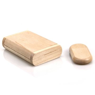 32 ГБ деревянный USB-накопитель для USB Кленовый дерево Цвет 8,2 * 5,3 * 2 см Простой дизайн