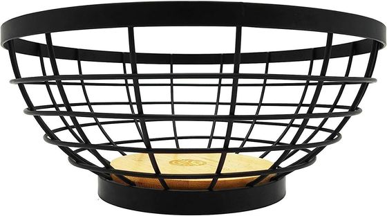 Компактная складная деревянная плодовая чаша для экономии места на кухне и в гостиной