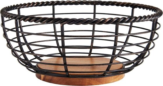 Компактная складная деревянная плодовая чаша для экономии места на кухне и в гостиной