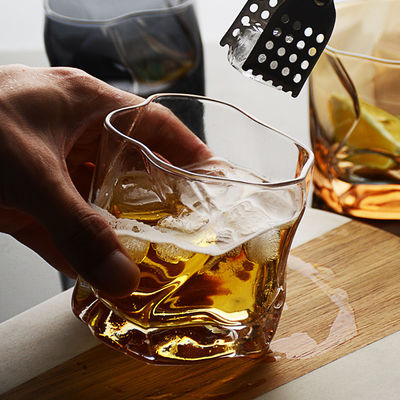 Стеклянная чашка с кристаллическими линиями, настраиваемый логотип и многоцветные варианты