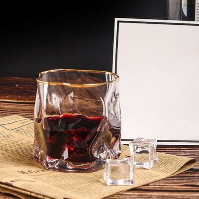 Стеклянная чашка с кристаллическими линиями, настраиваемый логотип и многоцветные варианты