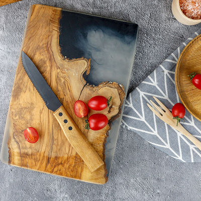 Мраморная деревянная кухня для хранения хлеба с бамбуковыми пластинами для резки из ореховой смолы