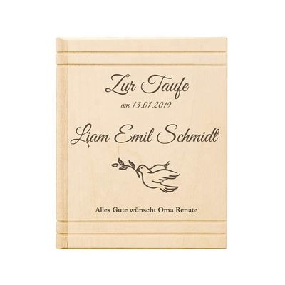 Шелковое печать/Сгоревший логотип Деревянный коробка для детей в форме книги