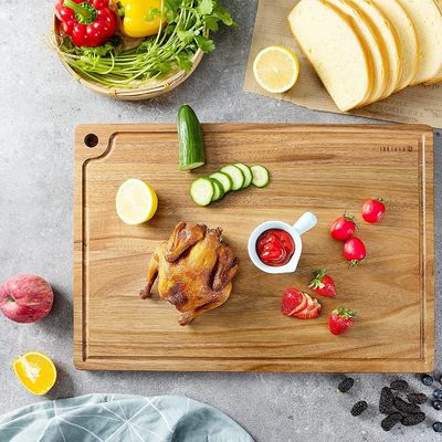 Профессиональная кухня Акация Бамбук и оливковая древесина Режущая доска набор с контейнерами