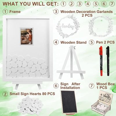 Свадебные рамки с горящими деревянными украшениями в европейском стиле