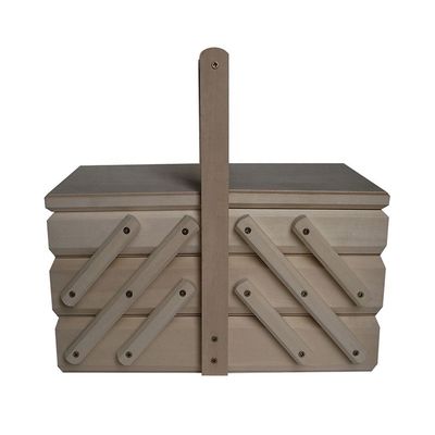 Набор на заказ с деревянной швейной коробкой Сосновый деревянный цвет Выбор помещения