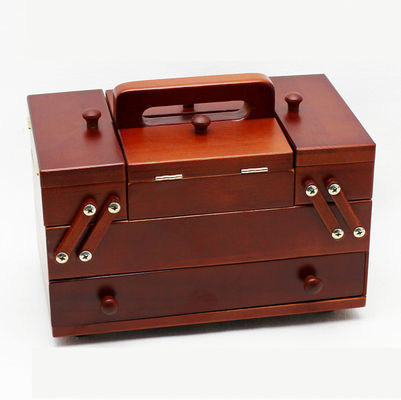 Набор на заказ с деревянной швейной коробкой Сосновый деревянный цвет Выбор помещения