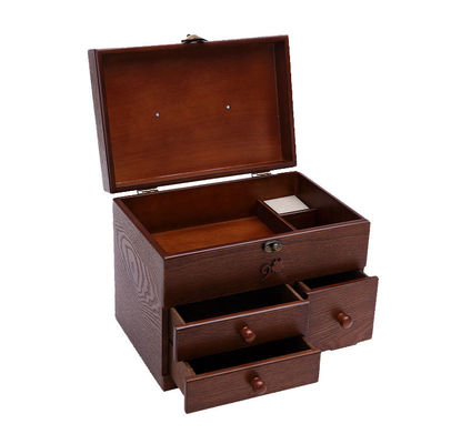 Набор на заказ с деревянной швейной коробкой Сосновый деревянный цвет Выбор помещения