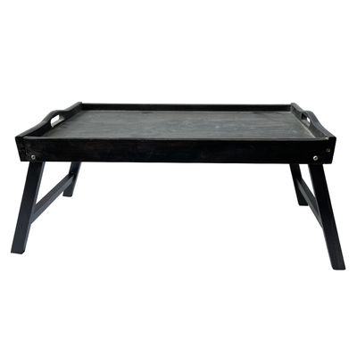 Шелковый экран печать натуральный завтрак деревянный ложек с складывающимися ногами Кухня сервировка