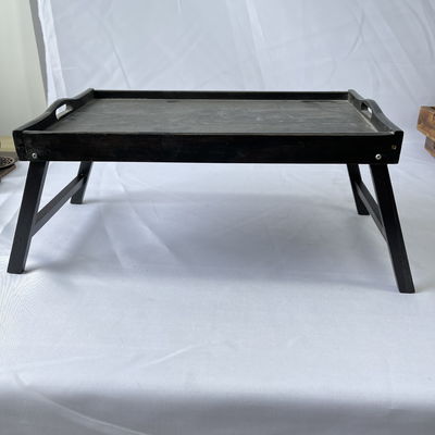 Шелковый экран печать натуральный завтрак деревянный ложек с складывающимися ногами Кухня сервировка