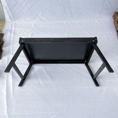 Шелковый экран печать натуральный завтрак деревянный ложек с складывающимися ногами Кухня сервировка