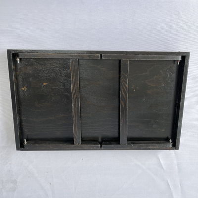 Шелковый экран печать натуральный завтрак деревянный ложек с складывающимися ногами Кухня сервировка