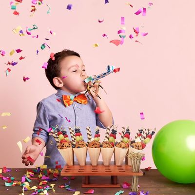 Деревянный конус для мороженого в простом цвете для продуктовых грузовиков или мероприятий по питанию