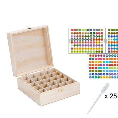 Настраиваемая многопакетная большая эфирные масла Хранилище деревянная упаковка коробка с разделителями